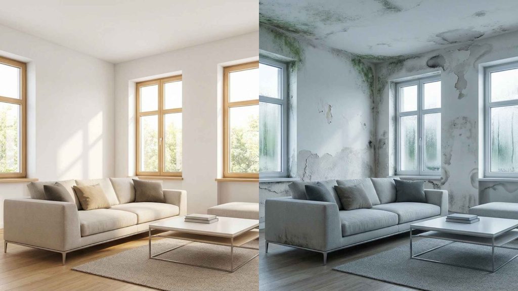 Diseño inteligente para prevenir humedad y moho en climas húmedos