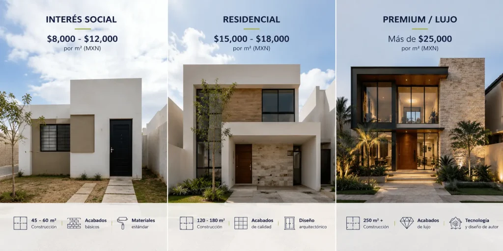 Tabulador de costos por categoría de construcción