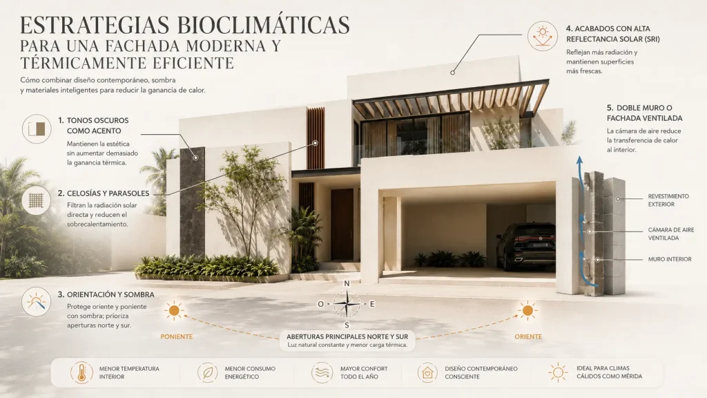 Cómo lograr una fachada moderna y térmicamente eficiente