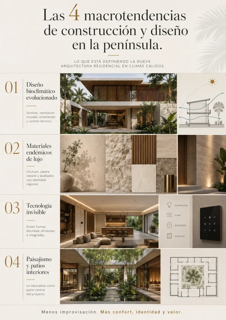 Las 4 macrotendencias de construcción y diseño en la península