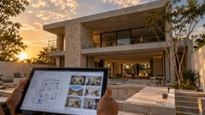 Supervisión a distancia de construcción de residencia premium en Mérida mediante portal digital de Orrisa